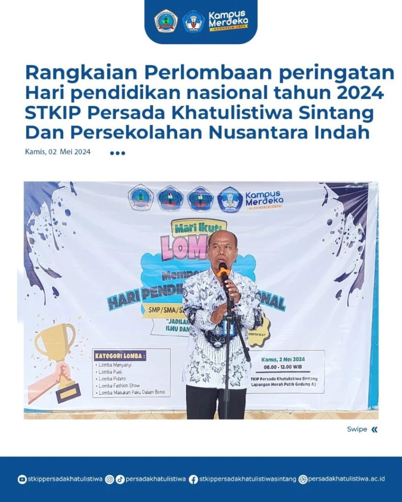 Rangkaian Perlombaan Peringatan Hari Pendidikan Nasional Tahun 2024 ...